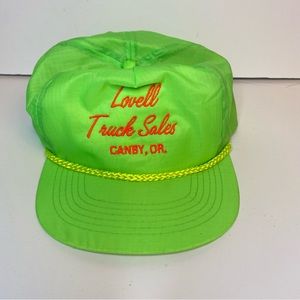 Vintage Neon Green Trucker Hat